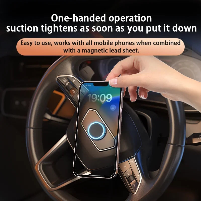 Without Gravity Magnetic Car Phone Holder Mount Universal Mobile Phone GPS Magnet Stand In Car Bracket For All Phones Sucktion