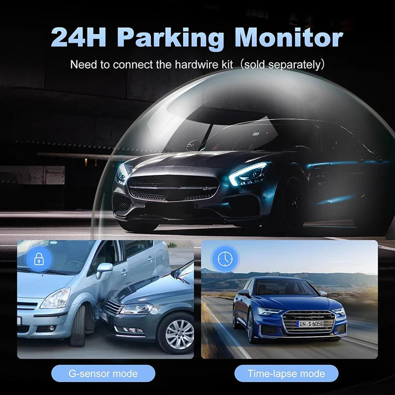 4 Channel GPS Dash Cam for Cars 4*1080P WIFI 360 Degree Video Recorder Rear View Camera Car DVR 24H Hardware Kit Car Assecories