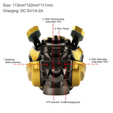 New Year Best Boy Gift!  Transformers Bumblebee Helmet Wireless Bluetooth 5.0 Speaker With Fm Radio Support Usb Mp3 TF for Kids