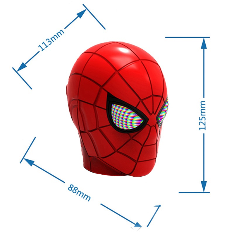 Marvel Spiderman V4.2 Wireless Bluetooth Speaker Subwoofer with FM Radio Support TF Card Portable Hifi 360 Stereo Loudspeaker