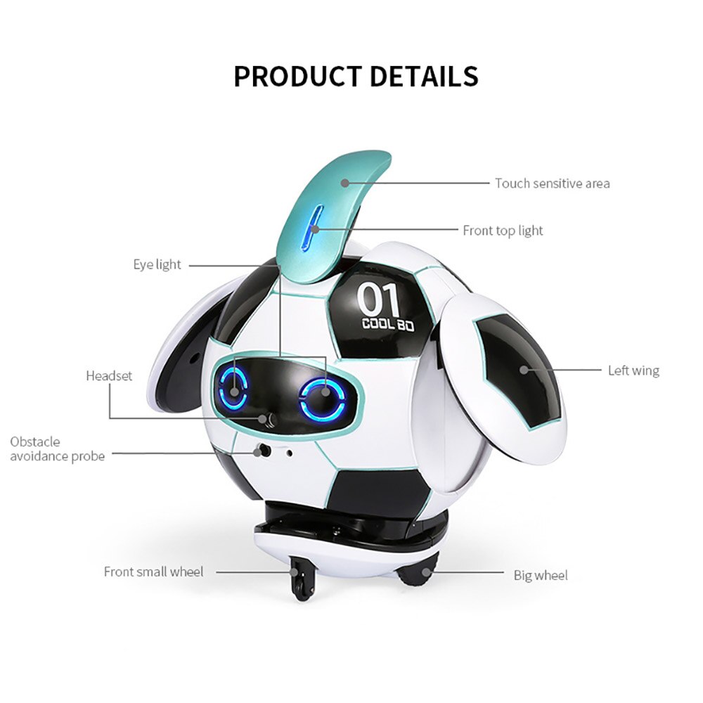 Intelligent RC Robot Toy Children's Remote Control Soccer Robots With Sound Action Figure Ball Robo Kid Toys for Children Boys