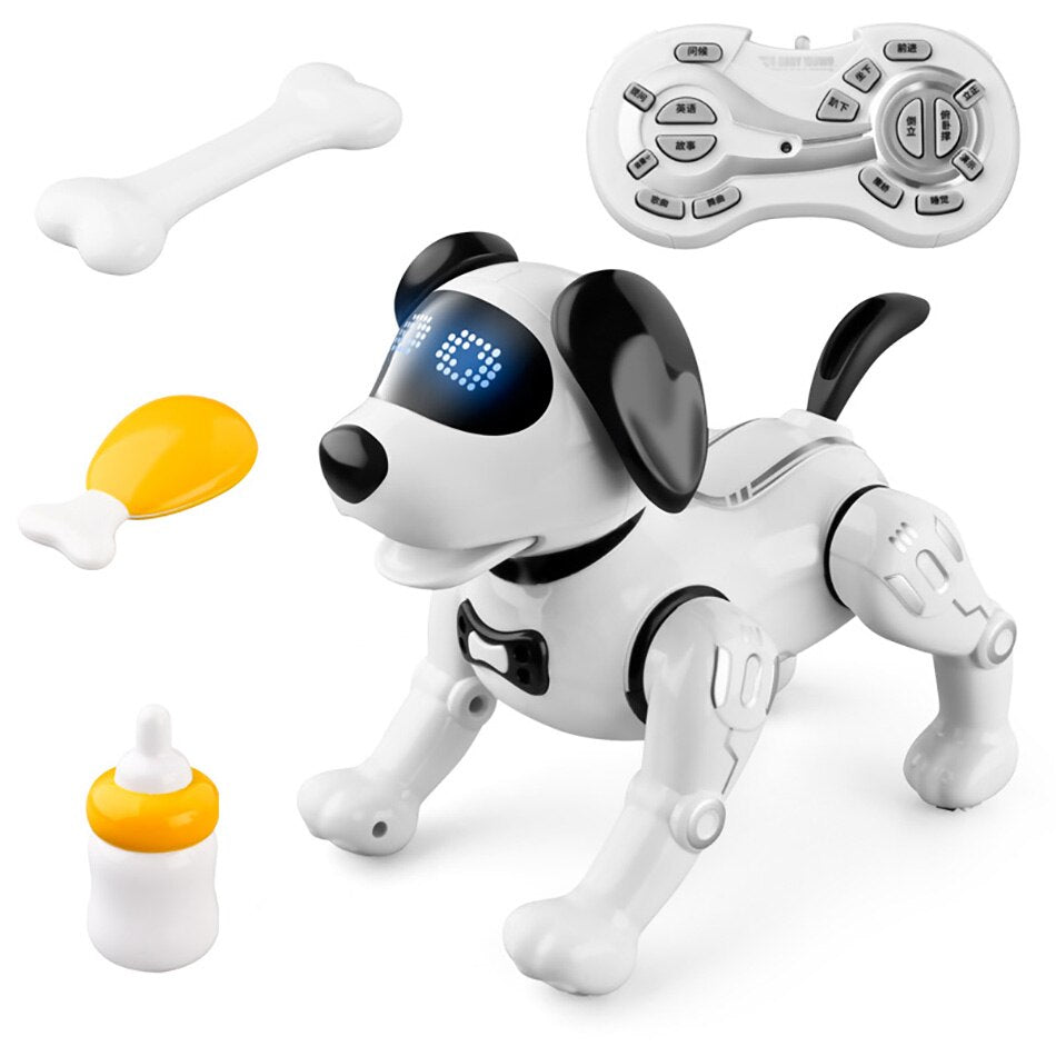 RC Robot Dog Electronic Pet Toys 2.4G Kids Remote Control Dogs Programable Toy Intelligent Talking Animal Pets For Children