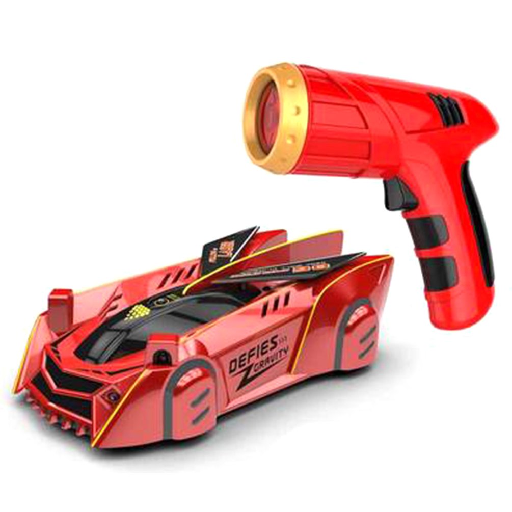 RC Car Stunt Infrared Laser Tracking Wall Ceiling Climbing Follow Light Drift 360 Rotating Electric Anti Gravity Car Toys