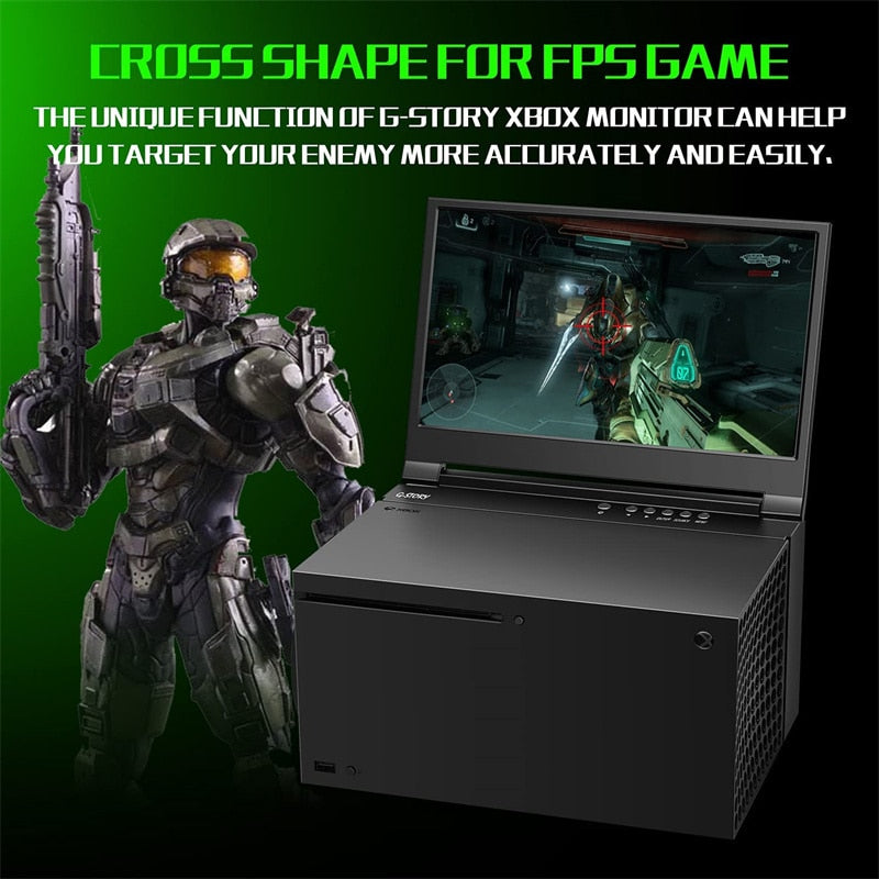 12.5 Inch Ips Portable Monitor 1080p Hdr Display With Two HDMI For Laptop Xbox Ps4 Switch Game Screen
