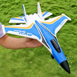 New RC Glider Toy 2.4GHz Foam EPP Material Folding Wing Low Power Outdoor Fighter Hobby Remote Control Airplane Toy For Children