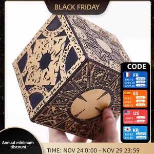 1:1 Hellraiser Cube Lock Box Action Toys Figures Terror Film Puzzle Originality Removable Model Multifunctional Movie Anime Toys