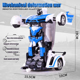 2 in 1 RC Car Toy Transformation Robots Car Driving Vehicle Sports Cars Models Remote Control Car RC Toy Gift for Boys Toy New