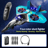 2022 New V17 RC Remote Control Airplane 2.4G Remote Control Fighter Hobby Plane Glider Airplane Toys RC drone Kids Gift