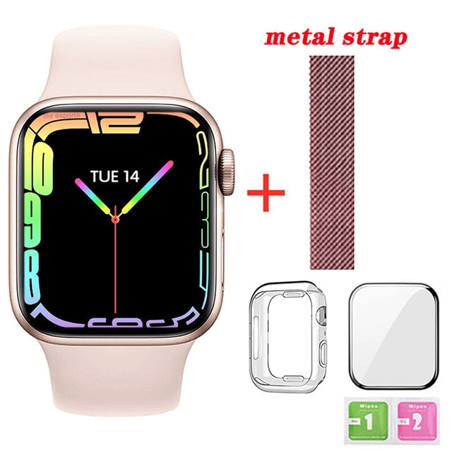 2022 Original I8 Pro MAX SmartWatch Series7 Custom Dial Men Women Heart Rate Monitor Sport Smart Watch IWO13 PRO W27 X8 MAX T500