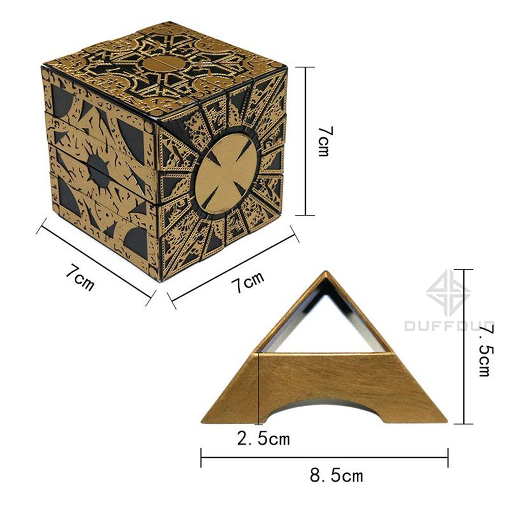 1:1 Hellraiser Cube Lock Box Action Toys Figures Terror Film Puzzle Originality Removable Model Multifunctional Movie Anime Toys