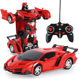 2 in 1 RC Car Toy Transformation Robots Car Driving Vehicle Sports Cars Models Remote Control Car RC Toy Gift for Boys Toy New