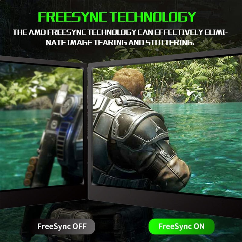 12.5 Inch Ips Portable Monitor 1080p Hdr Display With Two HDMI For Laptop Xbox Ps4 Switch Game Screen