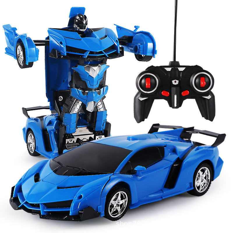 2 in 1 RC Car Toy Transformation Robots Car Driving Vehicle Sports Cars Models Remote Control Car RC Toy Gift for Boys Toy New