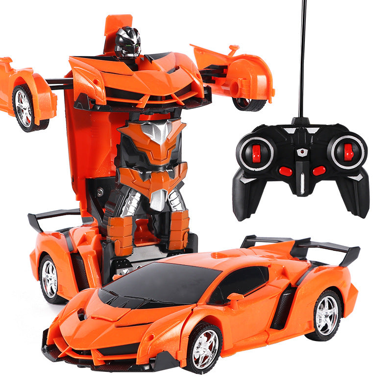 2 in 1 RC Car Toy Transformation Robots Car Driving Vehicle Sports Cars Models Remote Control Car RC Toy Gift for Boys Toy New