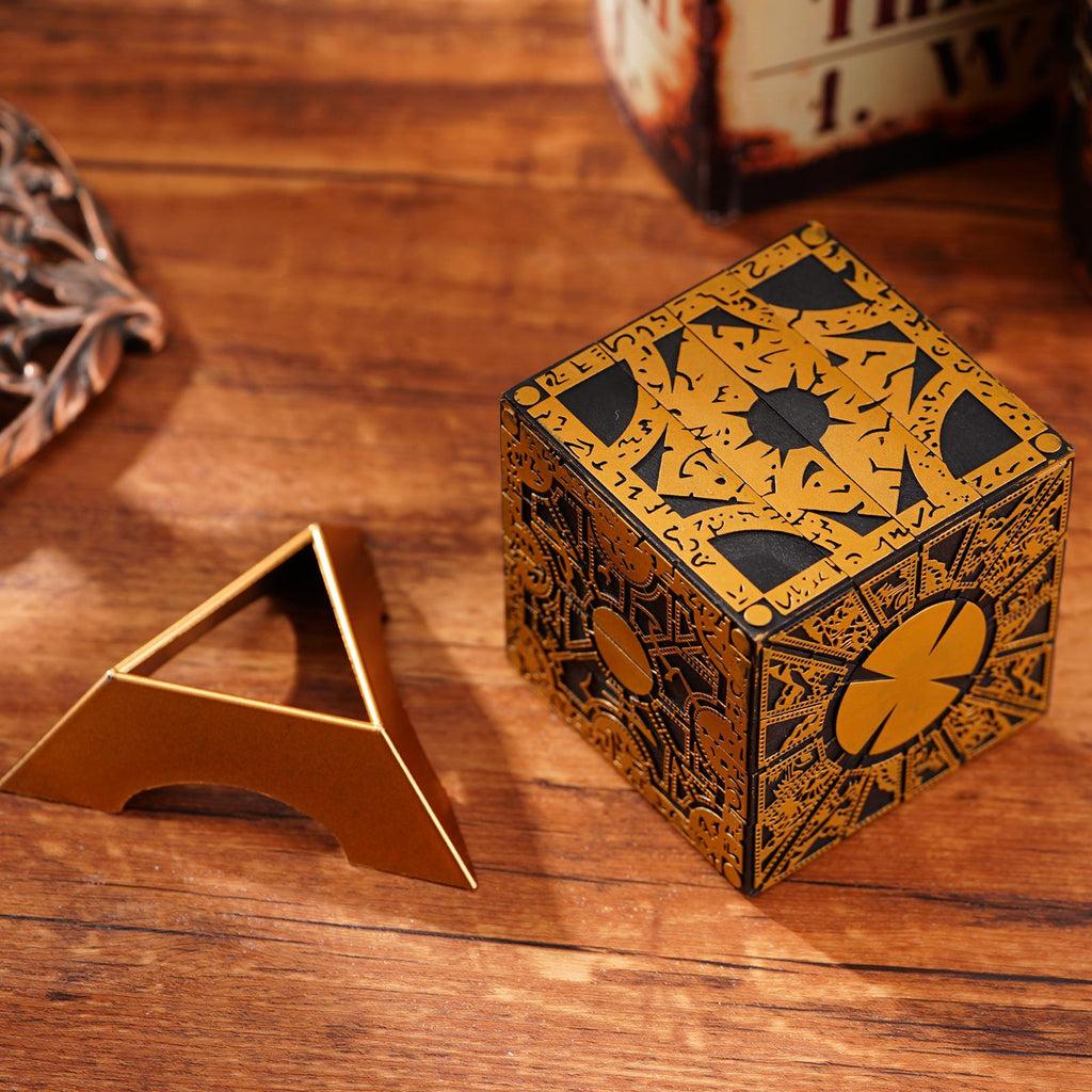 Hellraiser Cube Puzzle Box Removable Lament Horror Series Full Film Function Ornaments Puzzle Props Box Cube Needle Model Q0R6