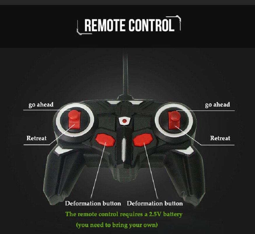 2 in 1 RC Car Toy Transformation Robots Car Driving Vehicle Sports Cars Models Remote Control Car RC Toy Gift for Boys Toy New