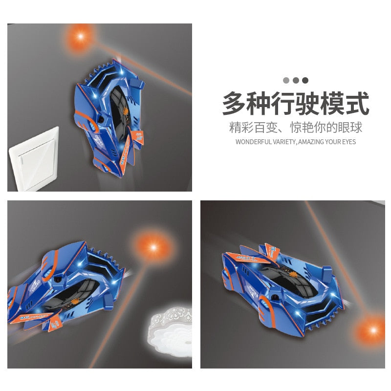 RC Car Stunt Infrared Laser Tracking Wall Ceiling Climbing Follow Light Remote Control Drift Car Electric Anti Gravity Car Toy