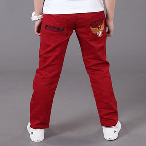 Casual Spring Solid Cotton Jean - Virtual Blue Store