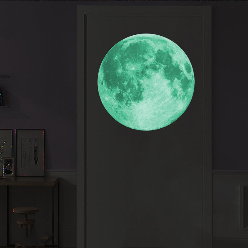 30cm Luminous Moon 3D Wall Sticker - Virtual Blue Store