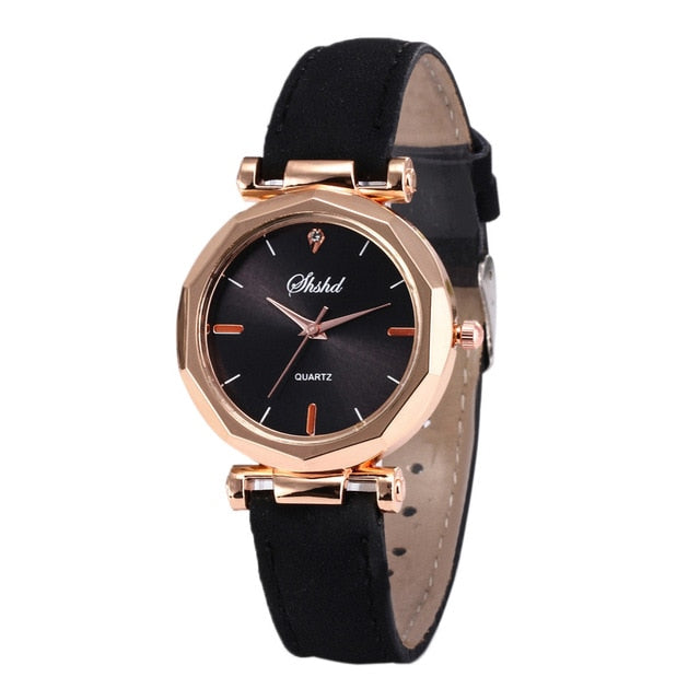 Women Casual Leather Analog Watch - Virtual Blue Store