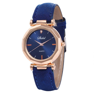 Women Casual Leather Analog Watch - Virtual Blue Store