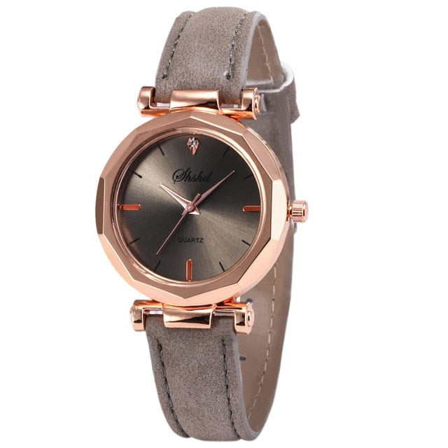 Women Casual Leather Analog Watch - Virtual Blue Store