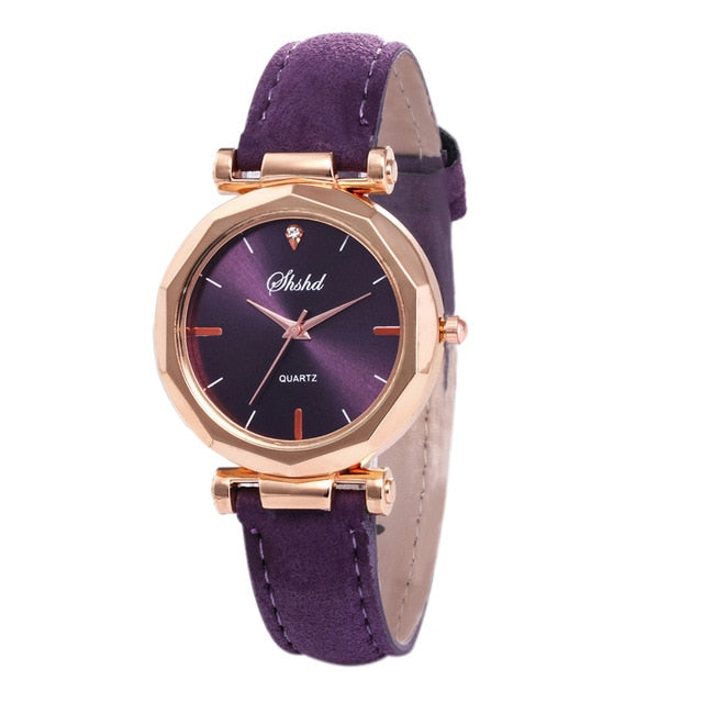 Women Casual Leather Analog Watch - Virtual Blue Store