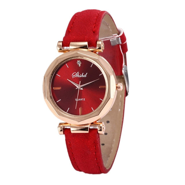 Women Casual Leather Analog Watch - Virtual Blue Store