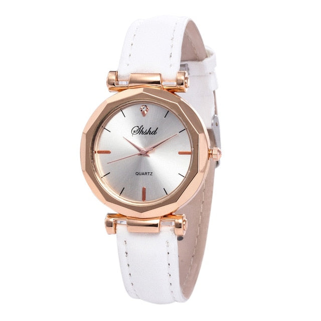 Women Casual Leather Analog Watch - Virtual Blue Store