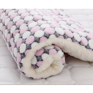 Soft Coral Fleece Winter Thicken Beds - Virtual Blue Store