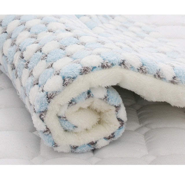Soft Coral Fleece Winter Thicken Beds - Virtual Blue Store