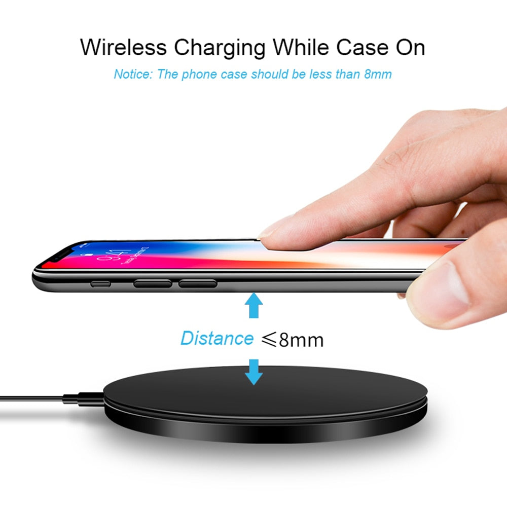 DCAE Quick Qi Wireless Charger For iPhone 12 11 Pro 8 X XR XS Max 30W Fast Charging for Samsung S20 S10 S9 Type C USB Charge Pad - Virtual Blue Store