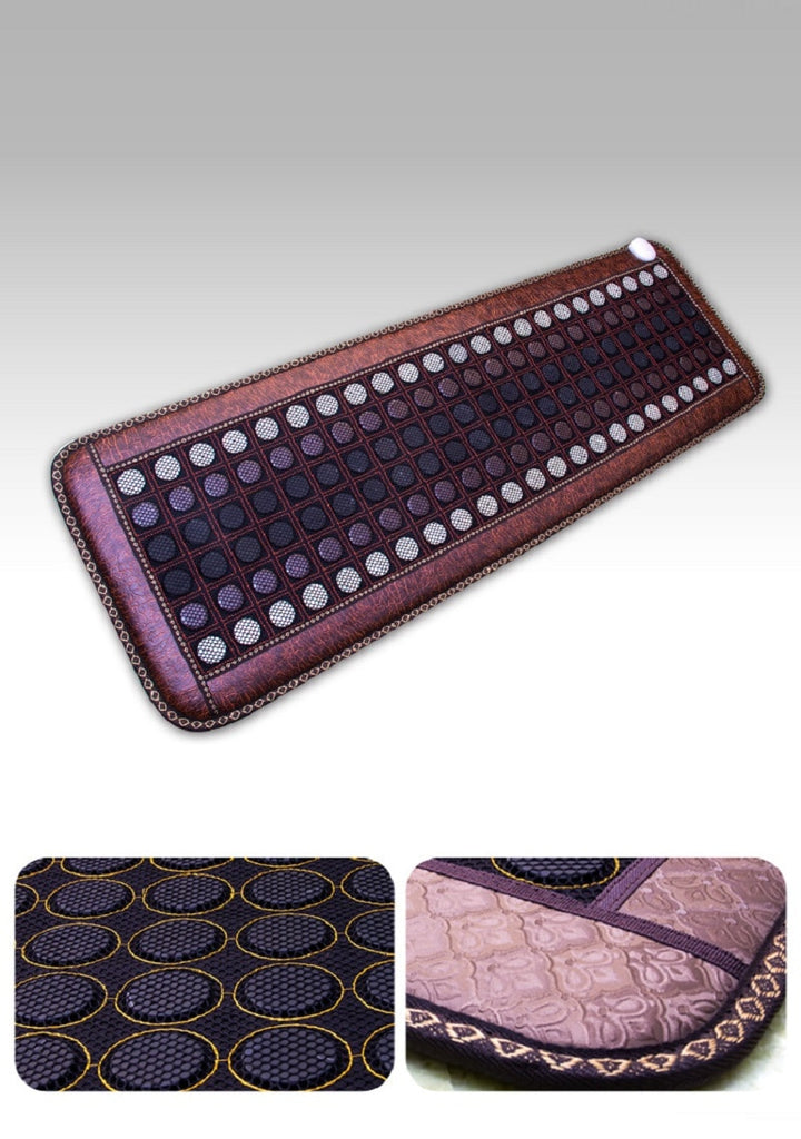 Far Infrared Natural Photon Jade Tourmaline Heating Pad Pro Hot Stone Therapy Mat with Smart Controller Adjustable Temperature - Virtual Blue Store