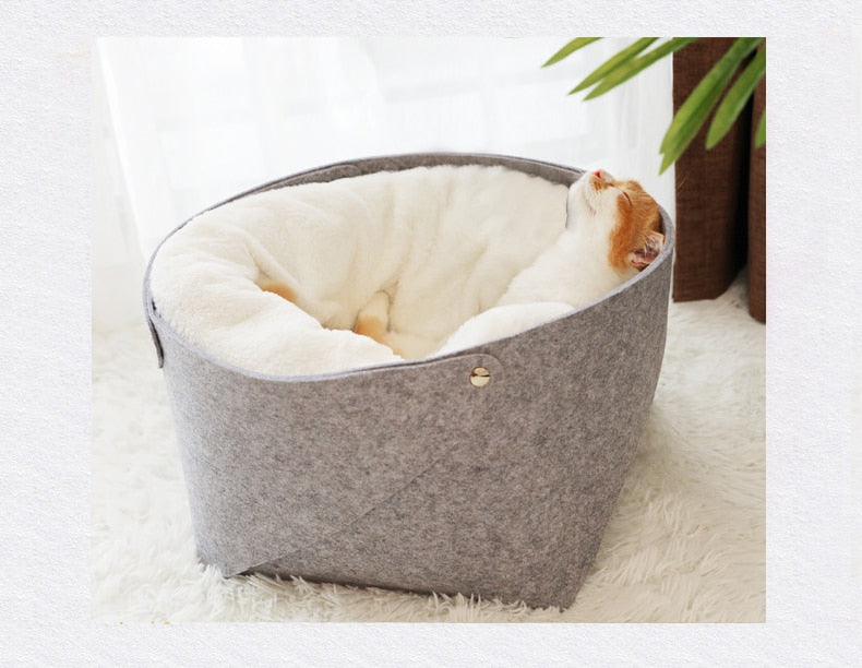 Pet Cat Warming Soft Sleeping Bag - Virtual Blue Store
