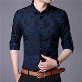 Men Business Casual Shirts - Virtual Blue Store
