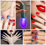 Mini UV Led Light UV LED Lamp Nail Dryer for Gel Nails 9 LED Flashlight Portability Nail Dryer Machine Nail Art Tools UV Light - Virtual Blue Store