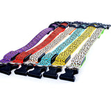 Adjustable LED Light Glow Pet Collar Leopard Nylon Pet Dog Cat Night Safety Luminous Flashing Necklace Glowing Neck Belt XWBE. - Virtual Blue Store