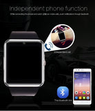 GT08 Bluetooth Smart Watch Wristband SIM TF Card Phone MP3 Smartwatch For Apple iOS Android SMS/call Reminder Fitness Camera - Virtual Blue Store