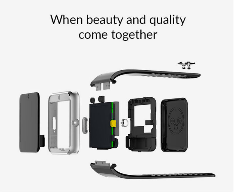 GT08 Bluetooth Smart Watch Wristband SIM TF Card Phone MP3 Smartwatch For Apple iOS Android SMS/call Reminder Fitness Camera - Virtual Blue Store