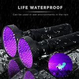 UV Flashlight 10W 100 LEDs 395 nm UV LED Torch Back Detector Light for Dog Cat Urine, Pet Stains, Bed Bugs, Scorpions 6 x AA - Virtual Blue Store