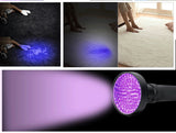 UV Flashlight 10W 100 LEDs 395 nm UV LED Torch Back Detector Light for Dog Cat Urine, Pet Stains, Bed Bugs, Scorpions 6 x AA - Virtual Blue Store
