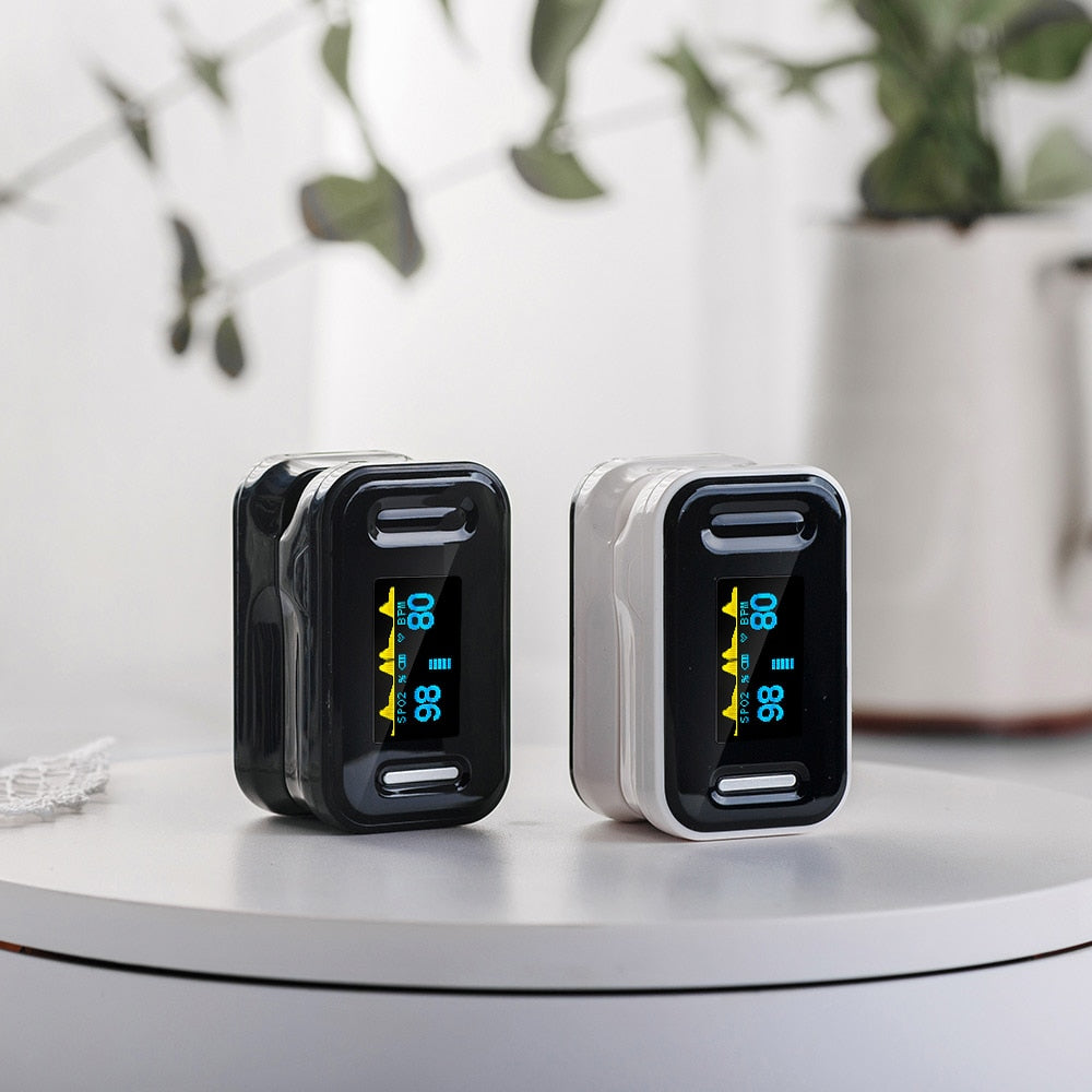 Black LED Fingertip Pulse Oximeter - Virtual Blue Store