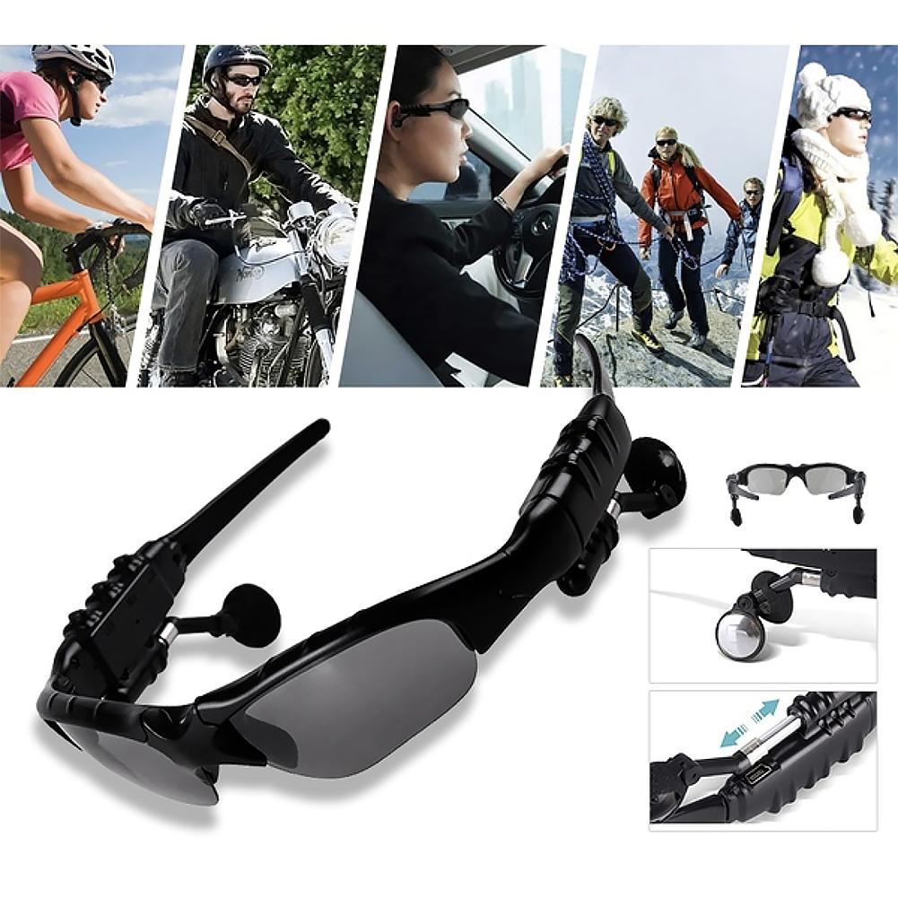Bluetooth Sunglasses Outdoor Glasses with Headphones Music Wireless Headset Ear Plug Stereo For Smartphone - Virtual Blue Store