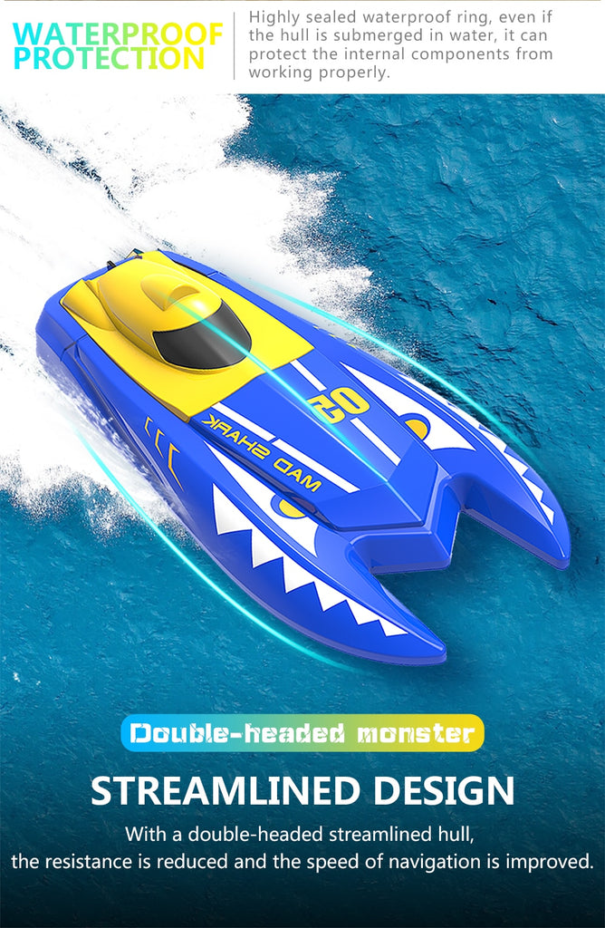 2.4GHz Remote Control Speed Boat - Virtual Blue Store
