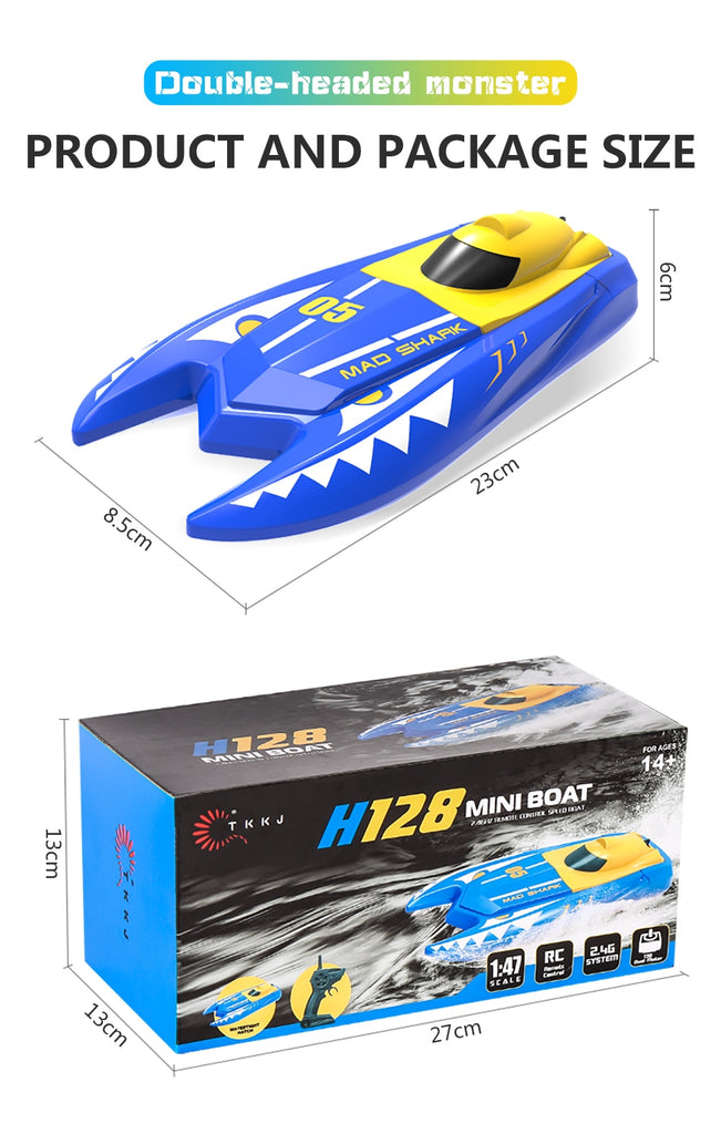2.4GHz Remote Control Speed Boat - Virtual Blue Store
