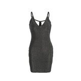 Backless Hollow Out Sexy Bodycon Bandage Dress Women Spaghetti Strap V Neck Mini Summer Dress Casual Party Dress Vestidos - Virtual Blue Store
