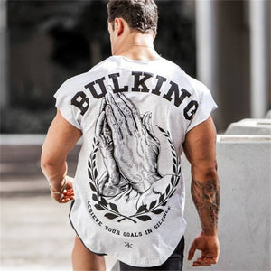 Mens Fitness Gyms Short sleeve Cotton T-Shirt - Virtual Blue Store