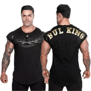 Mens Fitness Gyms Short sleeve Cotton T-Shirt - Virtual Blue Store