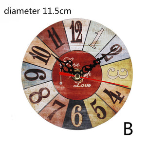 1PC Vintage Wooden Wall Clock - Virtual Blue Store