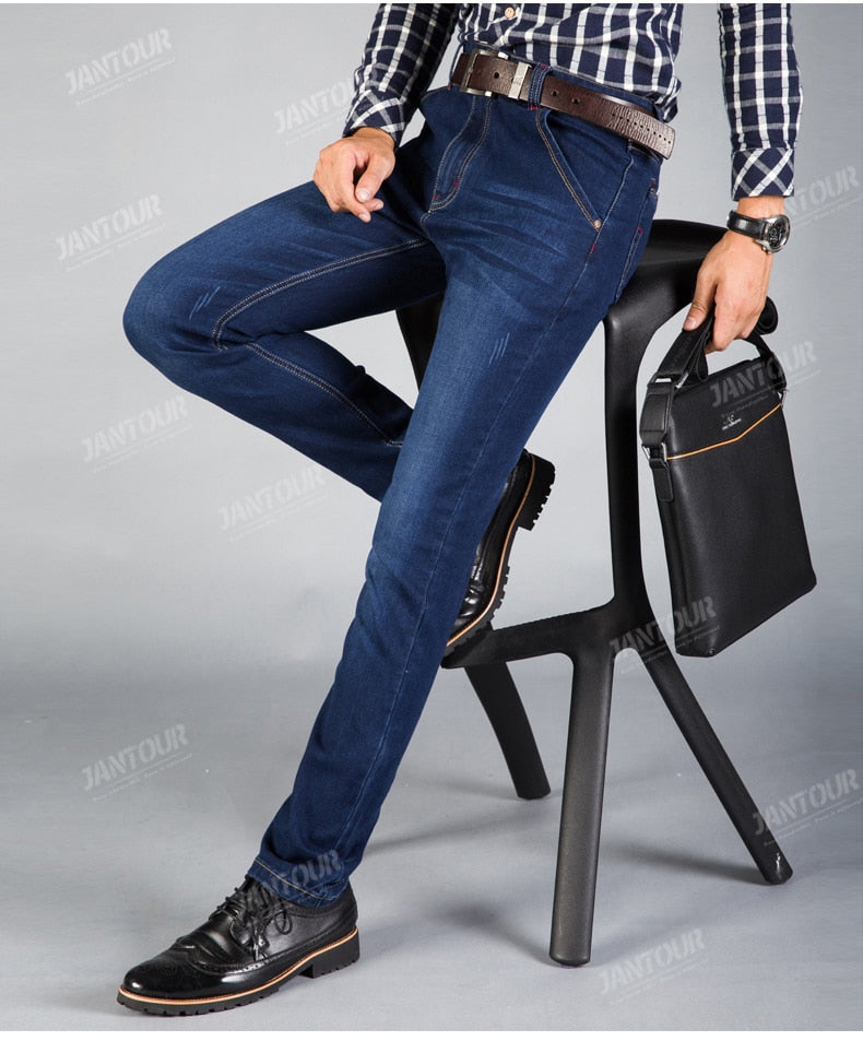 Soft Breathable Men Jeans - Virtual Blue Store
